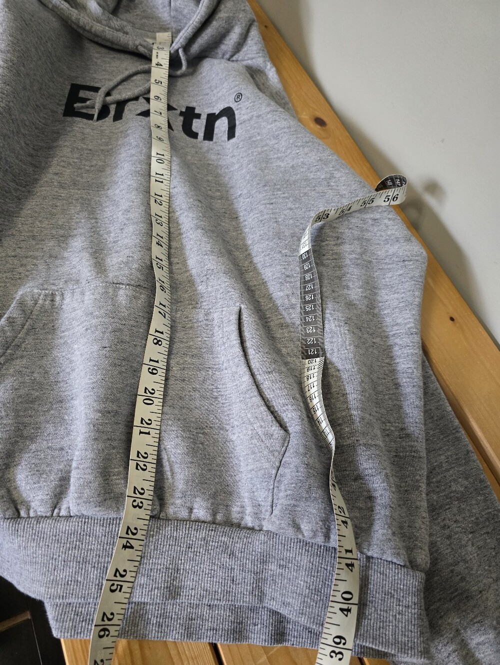 Brixton Gray Logo Pullover Hoodie Size Large - Picture 8 of 8